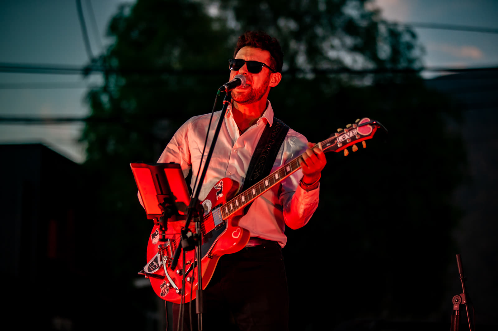Show al atardecer